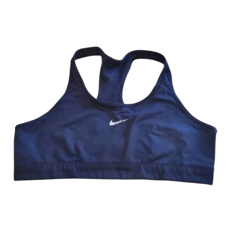 Nike Dri-FIT Racerback Sports Bra Black Medium Support XL